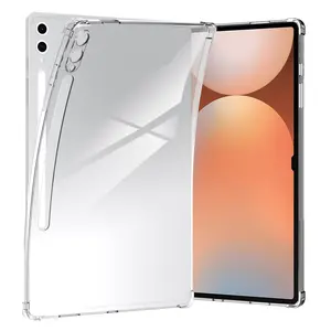 TPU protective case suitable for Samsung Galaxy Tab S10 FE Plus/S10 +/S9/S8 Ultra/S7/A9/A8/7/S6 Lite tablets, transparent, lightweight, soft, flexible, shockproof and scratch resistant