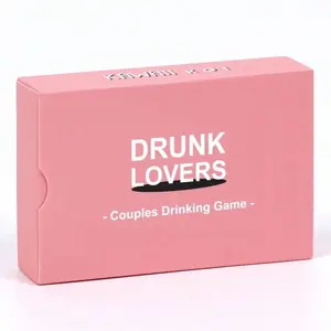 DRUNK LOVERS Couples Drinking Game - 54 Cards for Date Night, Perfect Gift for Anniversary or Valentine's Day