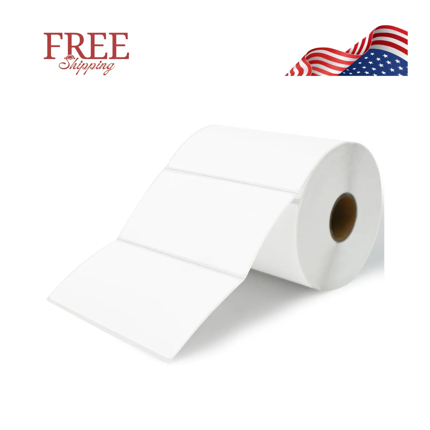 4"X2" Direct Thermal Barcode Labels, Shipping Labels (1 Roll-750 Labels)