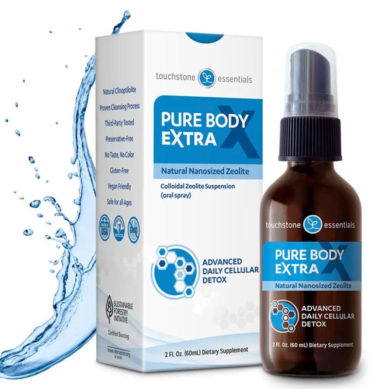 Pure Body Extra 60 mL Touchstone Essentials - Zeolite Detox Pack - Fulvic Detox Pack - DETOX Minerals Dietary Supplement - Healthcare, Vitamin