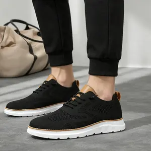 2026 Mens Casual Dress Oxfords Shoes Fashion Mesh Business Walking Work Slip on Sneakers Summer Rubber Comfortable Lightweight Soft Sole Red Boy Running