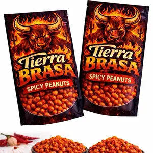 Tierra Brasa Plant-based Fuego Extremo Peanuts Spicy Snack - Fiery Flavor Snack