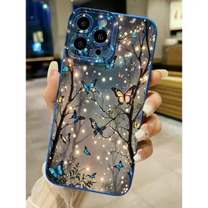 1pc Butterfly Forest Design Shockproof Phone Case Suitable For IPhone17/IPhone17 Air/IPhone17 Pro/IPhone17 Pro Max/16 Pro Max/15 Pro Max/14 Pro Max/13 Pro Max/12 Pro Max