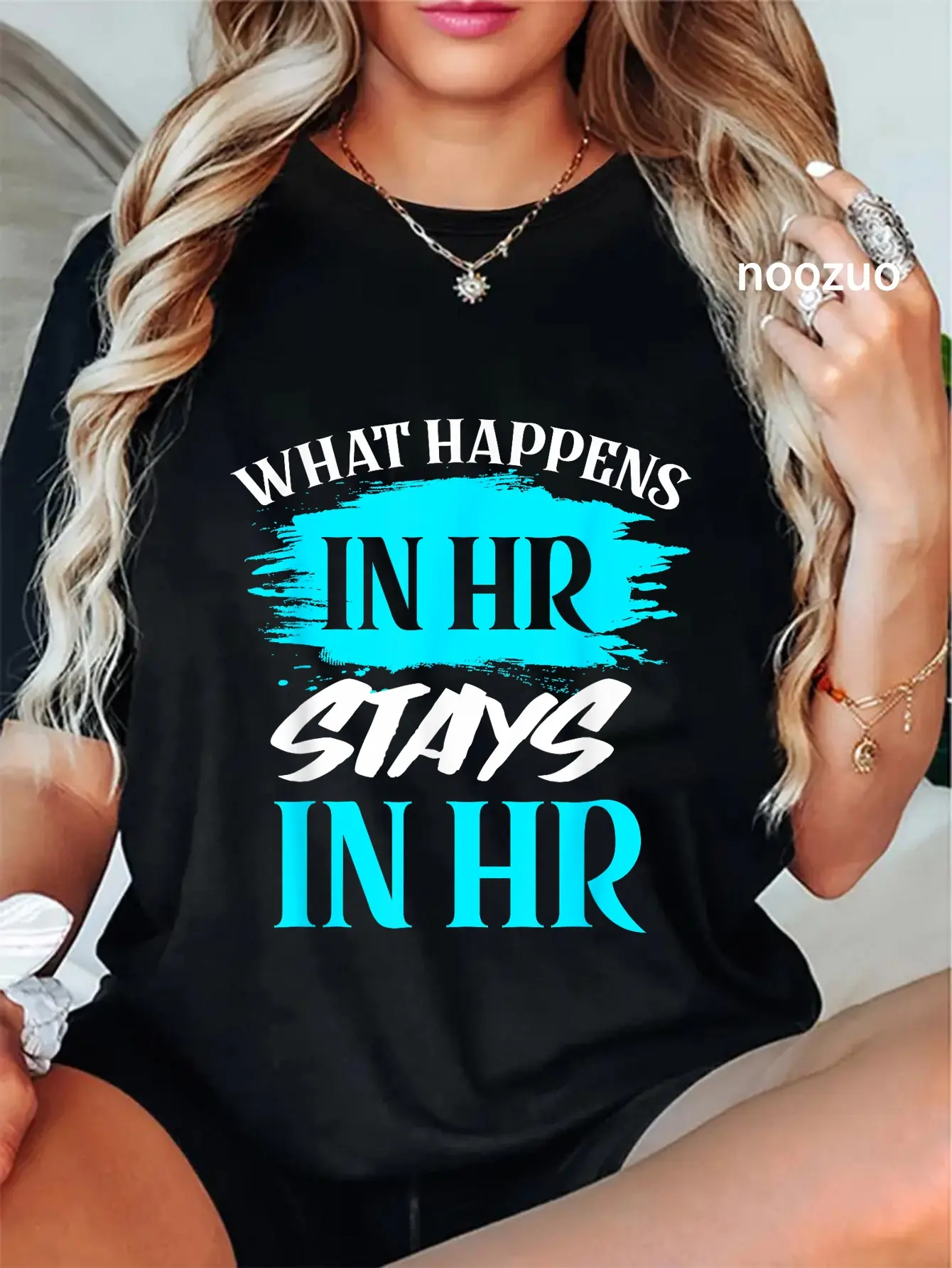 100% Cotton What Happen's In HR Stays In HR | Human Resources Department T-Shirt