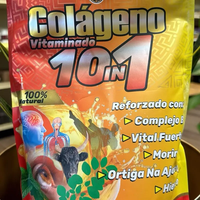 Colageno vitaminado 10 en 1… suplemento alimenticio Collagen Suplemento Fitness Dietary