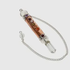 Copper Chakra Indian Wand Pendulum