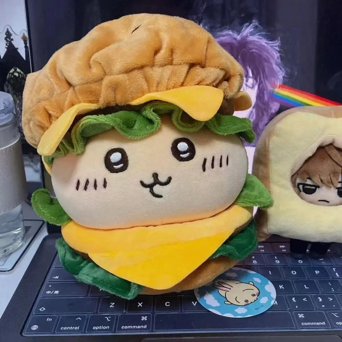 10-12cm Cute Cartoon Hamburger Set Idol Doll Clothes Accessories Kawaii Soft Fluffy Plush Doll Clothes Anime Game Periphery