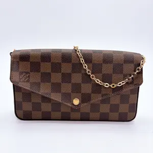 Pre-owned Louis Vuitton canvas Crossbody Bags Damier Pochette Felicie Bag