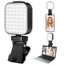 Portable Rechargeable LED Selfie Light Complete Kit - Cellphone/Smartphone/Mobile Accessory with Silicone Clip, 5 Modes, 360° Rotation, Batteries, 1-Year Coverage, Vlogging Equipment, Makeup Lighting (iPhone, Android, iPad, Laptop Use)