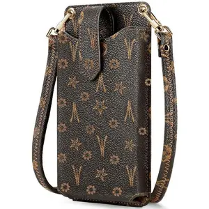 Peacocktion Small Crossbody Cell Phone Purse for Women, Lightweight Mini Small Crossbody Bags for Women with Card Slots Fashionable Leather Bag Hand Shoulder Bag