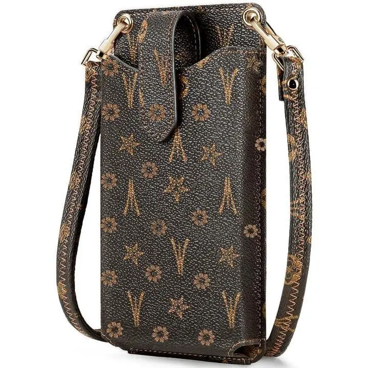 Peacocktion Small Crossbody Cell Phone Purse for Women, Lightweight Mini Small Crossbody Bags for Women with Card Slots Fashionable Leather Bag Hand Shoulder Bag