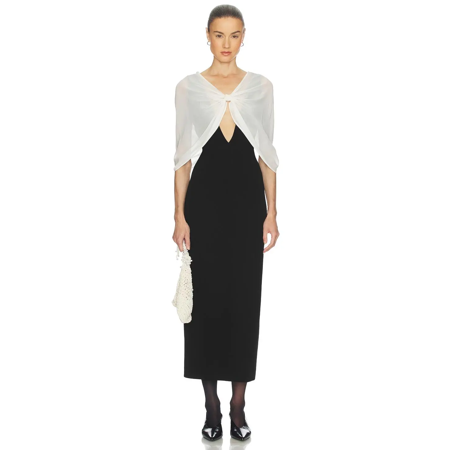Helsa Bravado Dress in Black & Ivory Bblack & Ivory