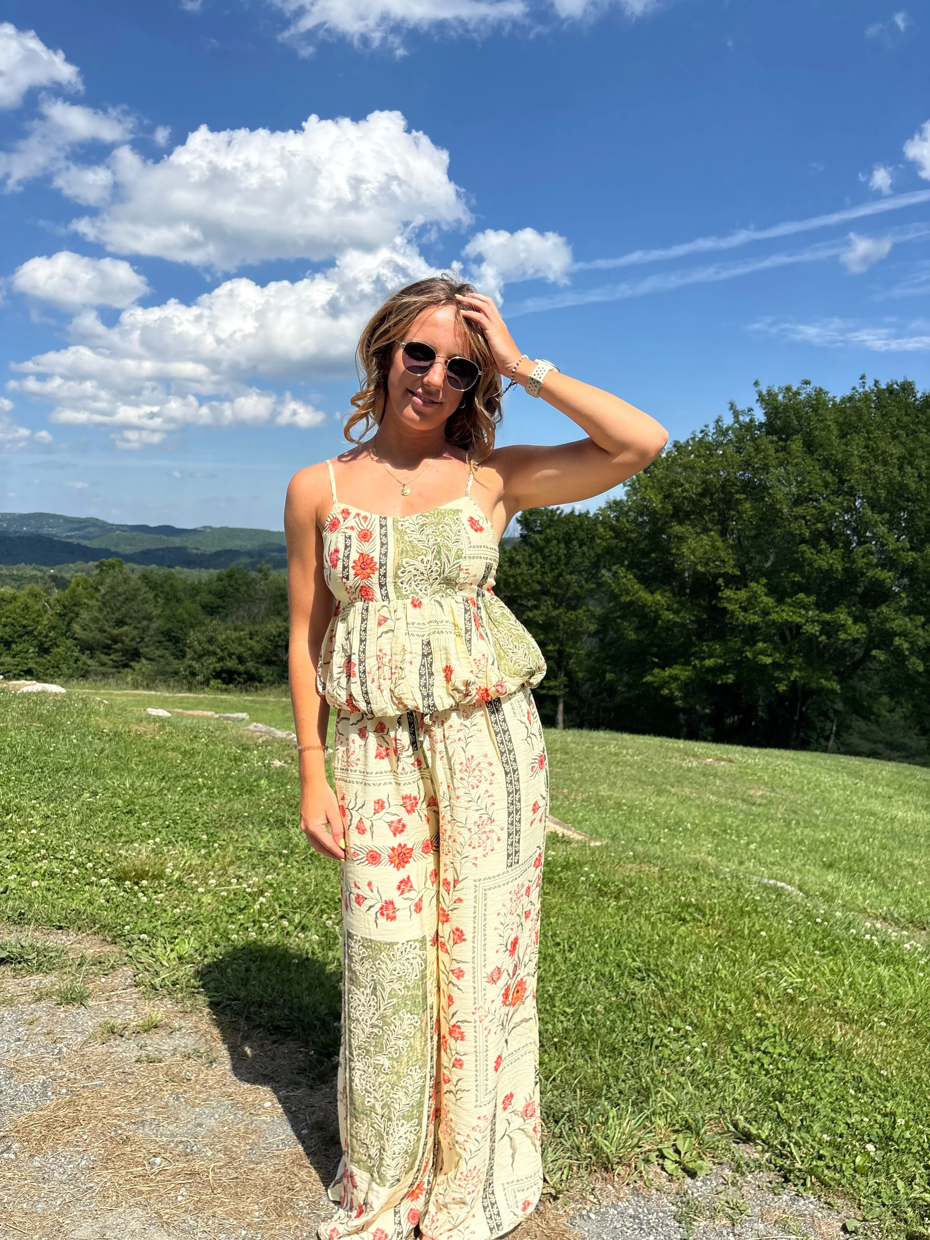 Patchwork Floral Pants