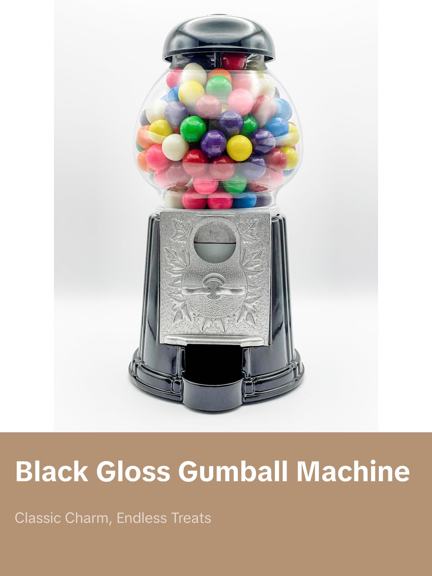 Black Gloss Gumball Machine - Classic & Novelty Toy