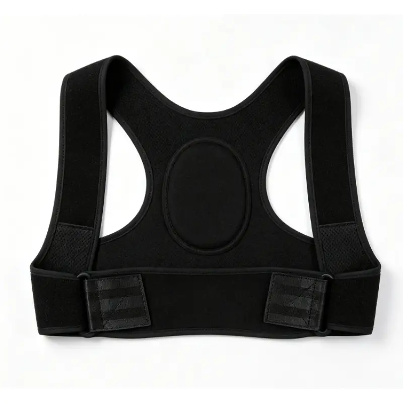 AOPLUS Men's & Women's Adjustable Back Posture Support Belt - 1-Piece with Comfortable Shoulder Strap, Ideal for Hiking, Light Outdoor & Gym Training