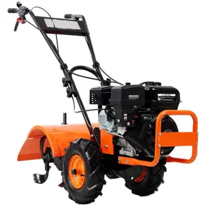 Heavy duty Power tiller, Rear Tine Tiller - 7HP Gas Engine 212CC, 20" Wide and 8" Deep Cultivator - Garden Soil Prep for Planters and Vegetable Beds and More.