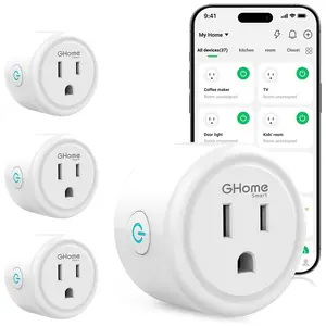 WiFi Smart Plug Compatible with Alexa and Google Home Remote Control Smart Outlet Timer via App No Hub Required 2.4GHz Network ETL and FCC Listed for Home Automation