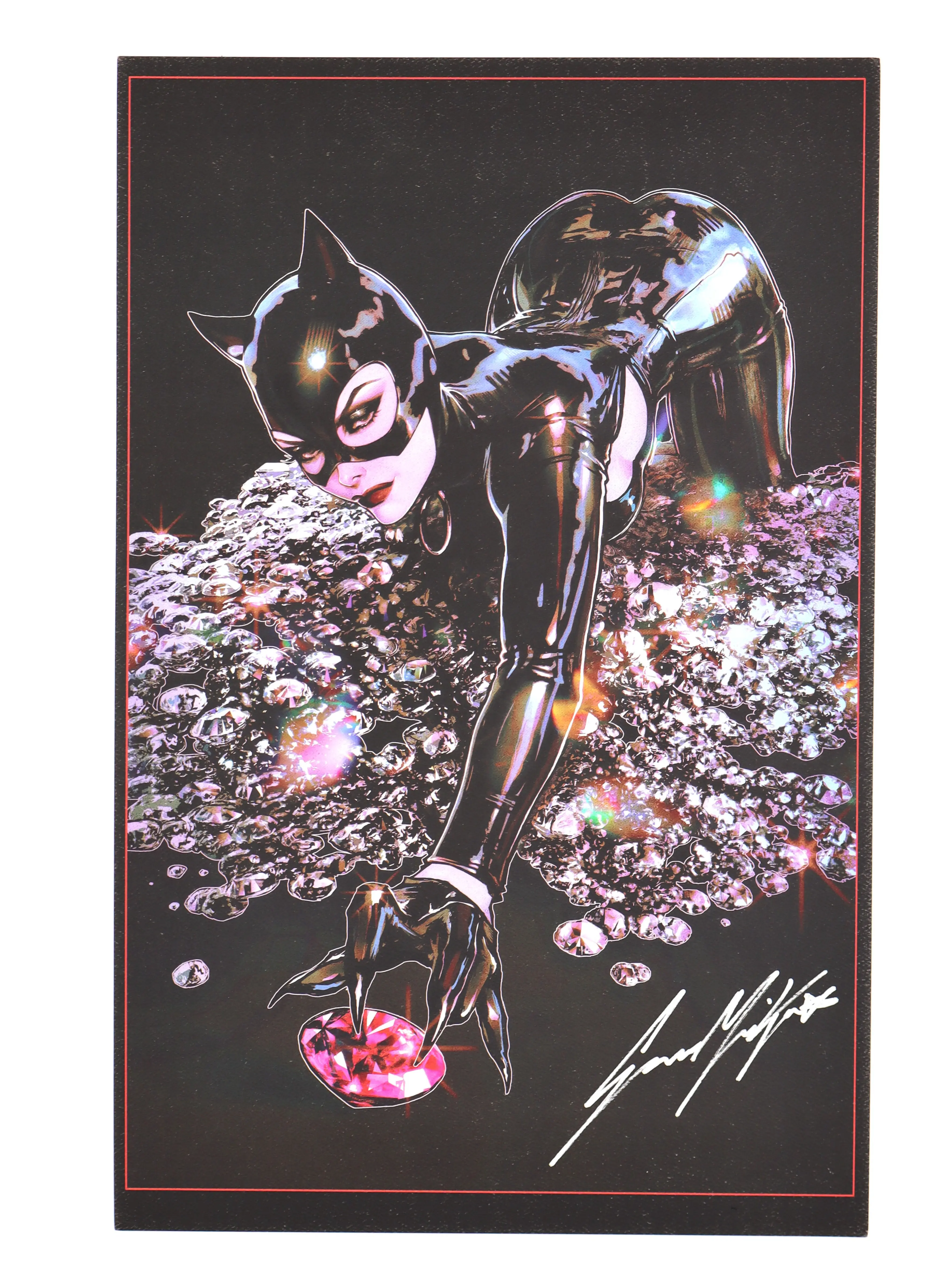 Sozomaika Catwoman Diamond Prowler Art Print | DC Comics Selina Kyle Poster For Studio & Gallery Wall Decor