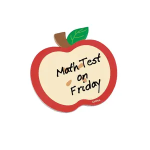 3" x 2 1/4" Apple-Shaped Blank Paper Sticky Notes - 12 Pc.