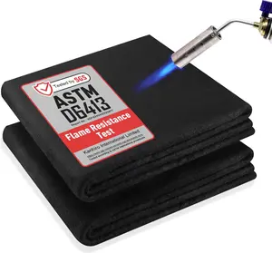 Carbon Felt Welding Blanket Fireproof - 2 Packs 20" X 36" Heat Resistant Fabric 1800F High Temp Insulation Pad, Flame Retardant Protective Mat for Soldering Welding Brazing Plumbing