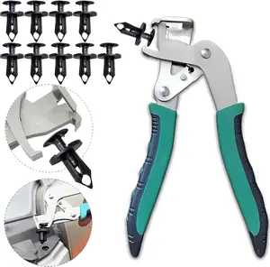 Car Clip Pliers & Trim Removal Tool–Heavy Duty Automotive Fastener Remover for Door Panels,Dash & Interior Trim,Easily Remove Clips,Rivets & Buckles Without Damage,Non-Slip Grip
