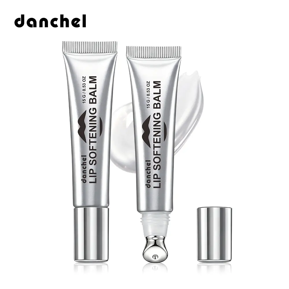 Danchel Clear Lip Serum Balm & Overnight Mask, Daily Hydrating Primer for Dry Cracked Lips, Exfoliating & Nourishing with Peptide & Lactic Acid, Soothing Shea Butter & Beeswax, Smooth Mint Sheer Glossy Finish, Moisturizing Lock-In Moisture Care