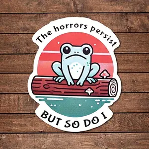 Cartoon Frog Pattern Car Sticker, Waterproof Self Adhesive Decor Paper, Decor Sticker for Car Gift Greeting Card Water Bottle Laptop Phone, Car Decorative Sticker, Universal Car Sticker, Waterproof Decals
