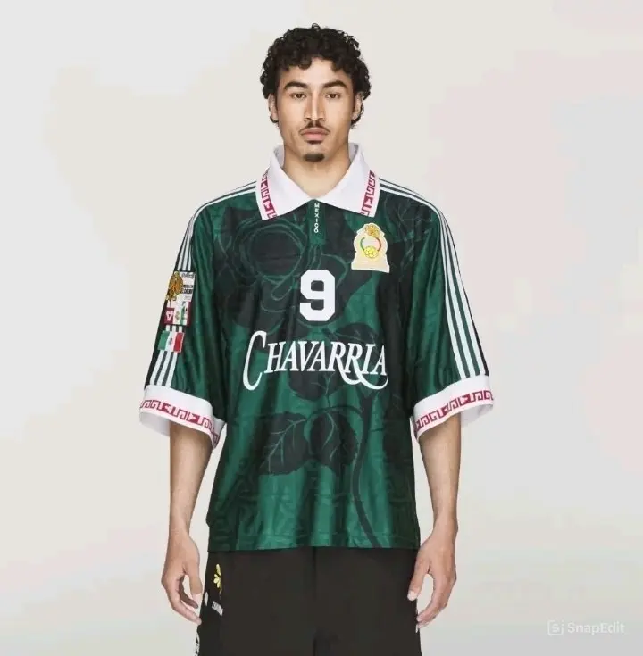 Adi x Willy Chavarria Soccer Jersey Shirt Mexico | Moisture-Wicking & Breathable | Sharp Collar Detail | Classic & Retro Style | Shirt for Gameday