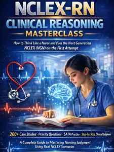 NCLEX-RN CLINICAL REASONING MASTERCLASS: How to Think Like a Nurse and Pass the Next Generation NCLEX (NGN) on the First Attempt By plato j