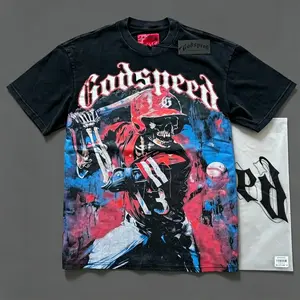 Memorial Day Sale: European American Vintage Washed GO0/dSP/pEEd Graphic Tee, Retro Streetwear Aesthetic Loose Fit Short Sleeve T-Shirt, Summer Oversized Casual Top for Men Women Couples