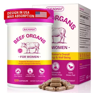 Beef Organ Supplements for Women 120 Capsules | Grass-Fed Liver Kidney Heart Uterus & Ovary | Supports Female Hormone Balance & Energy | Iron B12 CoQ10 | Pasture Raised New Zealand
