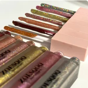 ZoesQOQ Glitter Sauce Gloss Lipstick Lipgloss - Non-Gritty Formula - Makeup,