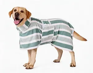 Pet dog bathrobe warm and universal water-absorbent dries and keeps warm unrestricted cotton dog warm bathing suit