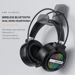 2.4GHz wireless gaming headphones for PC, PS5, PS4 - lossless audio, USB and Type-C interfaces, ultra-stable, 40- hour ultra-long battery life, and 20 millisecond low latency for Switches, laptops, mobile phones and Mac 50mm drives