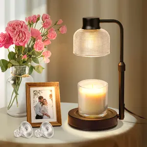 Candle Warmer Lamp with Timer, Adjustable Height, Dimmable, Ideal for Home Decor, Decoration Living Room, Office, Bedroom, Valentine's Day Gift for Girlfriend, Wife, Mom, Mother's Day Gift, Father's Day Gift, Ornaments