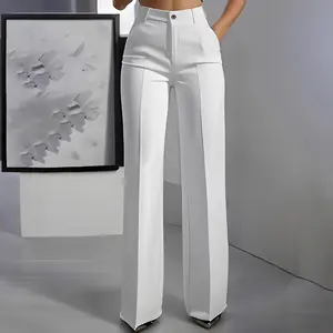 2026 New High Waist Draped Straight Suit Pants Casual Versatile Slim Fit Long Trousers for Women