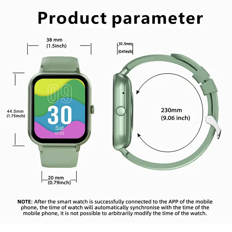 1.83" Touch Screen Smart Watch, Digital Fitness Watches with Call Function & 100+ Sports Modes, Multifunctional Electronic Fitness Watch, Smartwatch Watch, Wearable, Waterproof Smartwatch, Custom Wristwatch 1