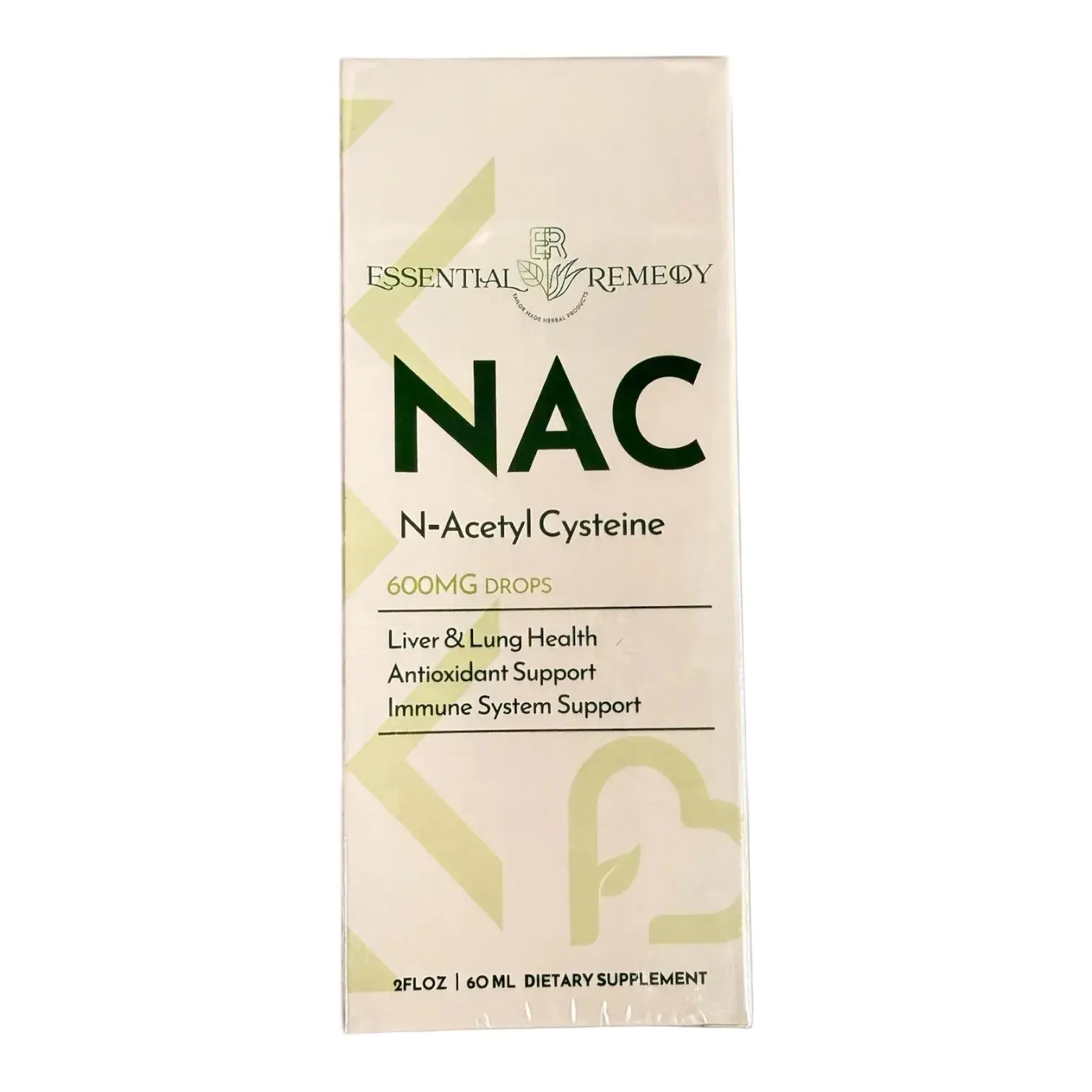NAC N-Acetyl Cysteine Drops, 600 mg Antioxidant Amino Acid Supplement