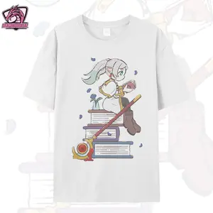 Men's Frieren: Beyond Journey's End Chibi Frieren Reading Vintage Washed T-Shirt & Hoodie - Classic Soft Streetwear Sweatshirt, Shortsleeve Anime Manga Fan Merch, Father's Day Gift 251110
