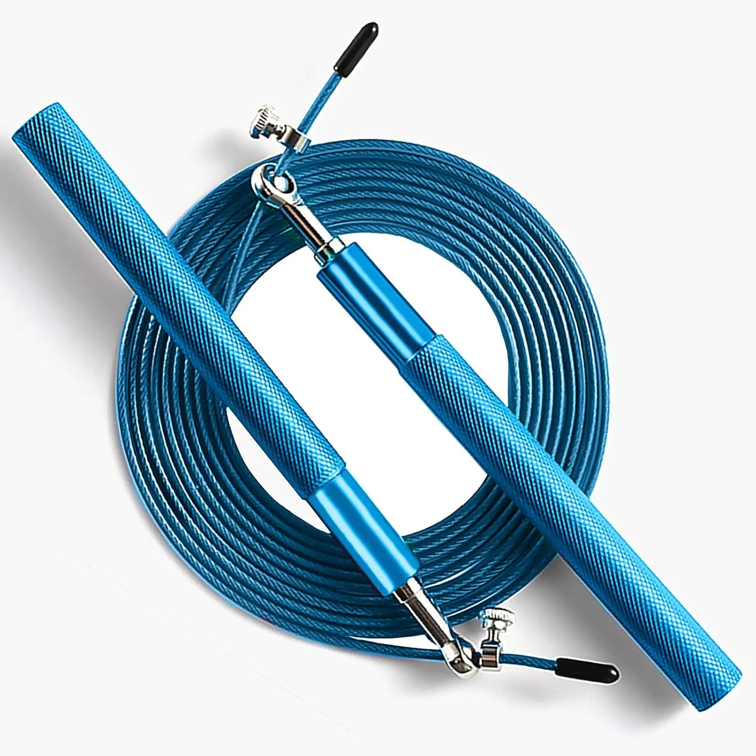 Speed Jump Rope - 360 Swivel Ball Bearing - Adjustable steel coated rope-Aluminum Anti Skipping Handle -Fitness  Boxing  Exercises -Suitable for  and Adults