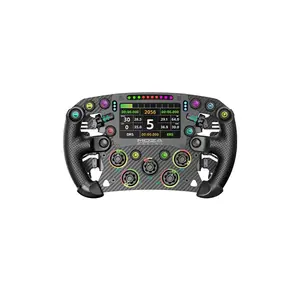 MOZA FSR2 Formula Wheel 280mm Carbon Fiber Frame 4.3-inch Touchscreen RGB Lights 6-Paddle Design for Racing Simmers