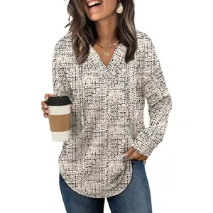 Hoodies for Women Trendy Fall Fashion 2025 V Neck Oversized Sweatshirt Plus Size Tops ClothesGift