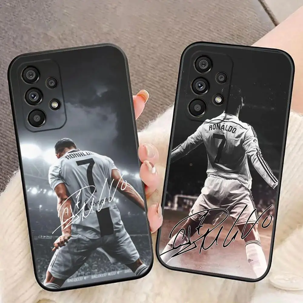 Football Star Mr C CR7 TPU Phone Case For Samsung A14 A15 A16 A35 S26 S25 S24 S23 S22 S21 Slim Fit Anti Drop Phone Protective Cover