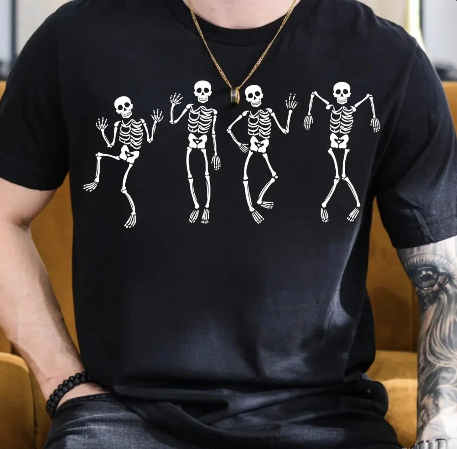 Dancing Skeleton Shirt, Subtle Halloween Shirt, Secret Message Tee, Spooky Feminist Tee, Social Justice Liberal shirt, Halloween Costume Gift For Him