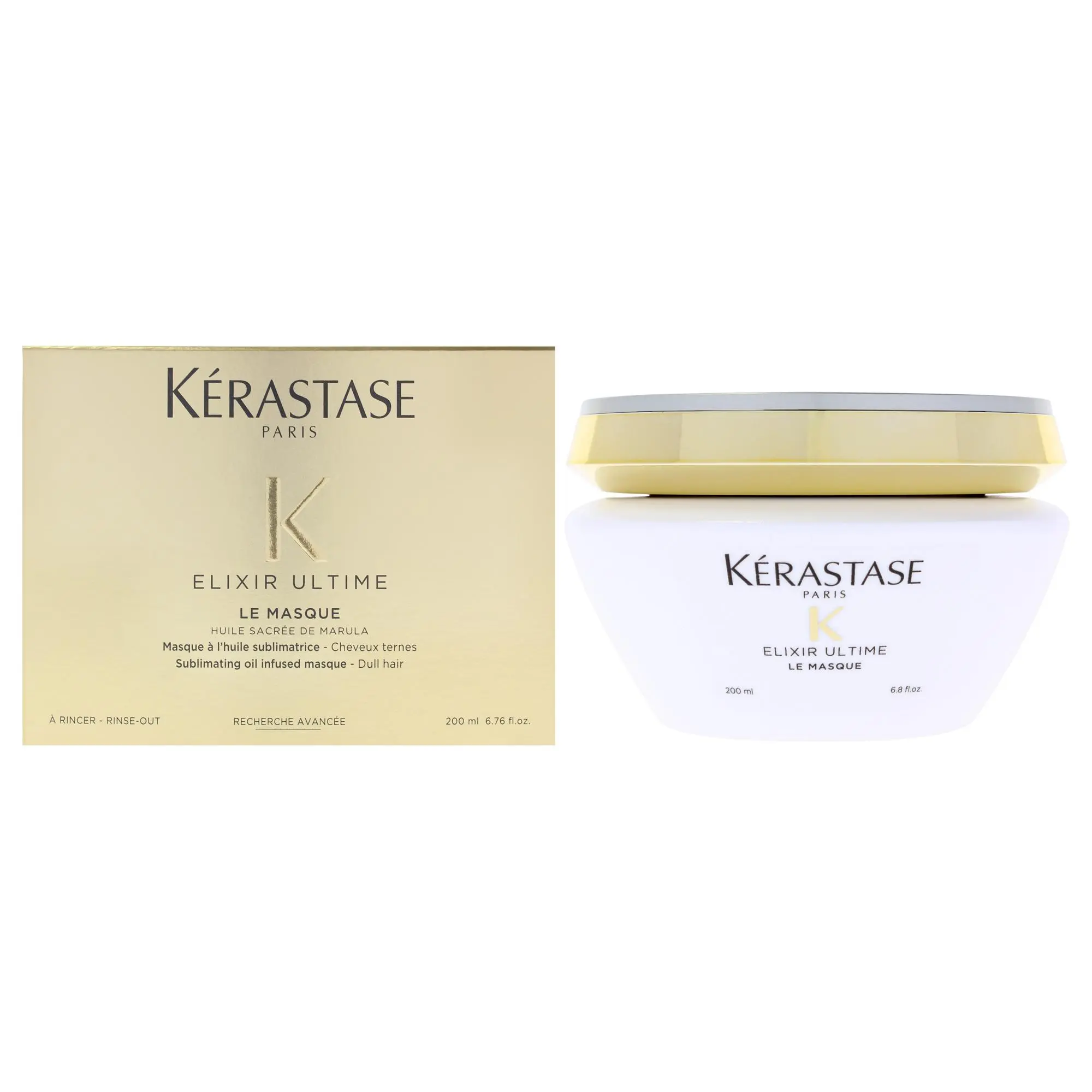Kerastase Elixir Ultime Le Masque - Luxury Oil-Infused Hair Mask for Unisex, All Hair Types, 6.76 fl oz