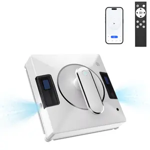 Smart Window Cleaning Robot With Dual Water Spray,3800pa Suction, Multiple Anti - Fall Protection,AI Path Planning,App & Remote Control,Ideal Window Washer Robot For High-Rise Windows And Glass Doors
