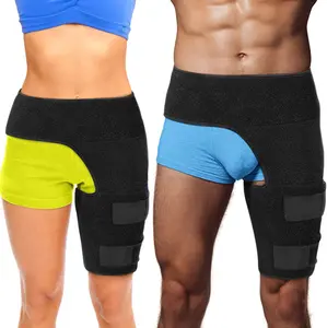 Fitness leg support for men and women — impact protection, compression, muscle injury prevention, hip belt, weightlifting thigh support, sports protective gear