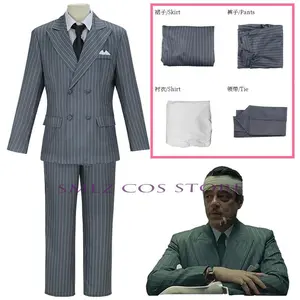 Zsa-zsa-Korda Cosplay Funny Movie The Phoenician-Schemes Costume Man Korda Suit Uniform Set Party Role Play Outfit for Adult