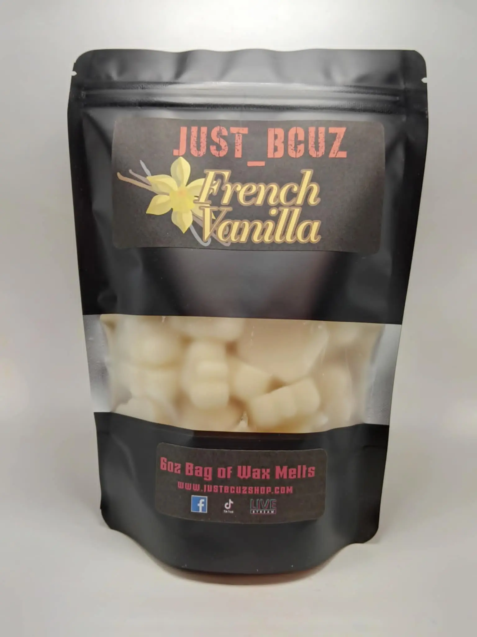 6oz Bag of French Vanilla Fragranced Wax Melt Shapes