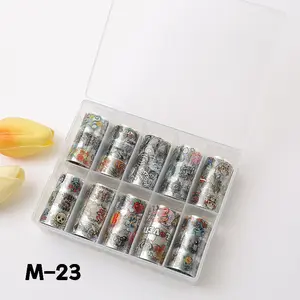 10 Rolls - Transfer Nail Foils - #23